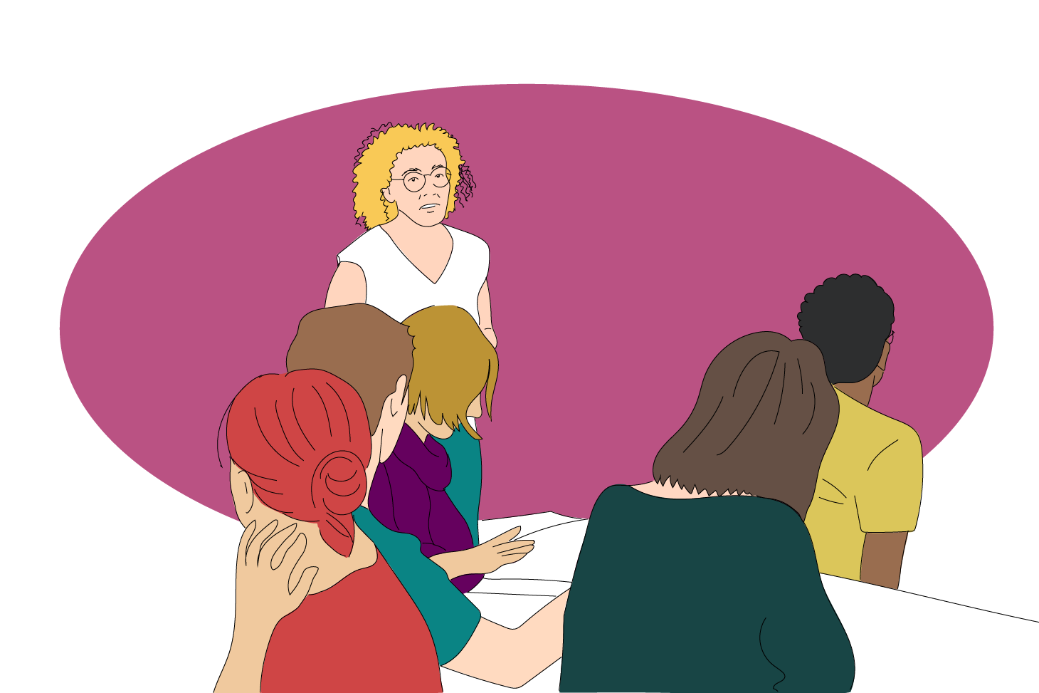 Dessin représentant le parcours de formation marche d'approche